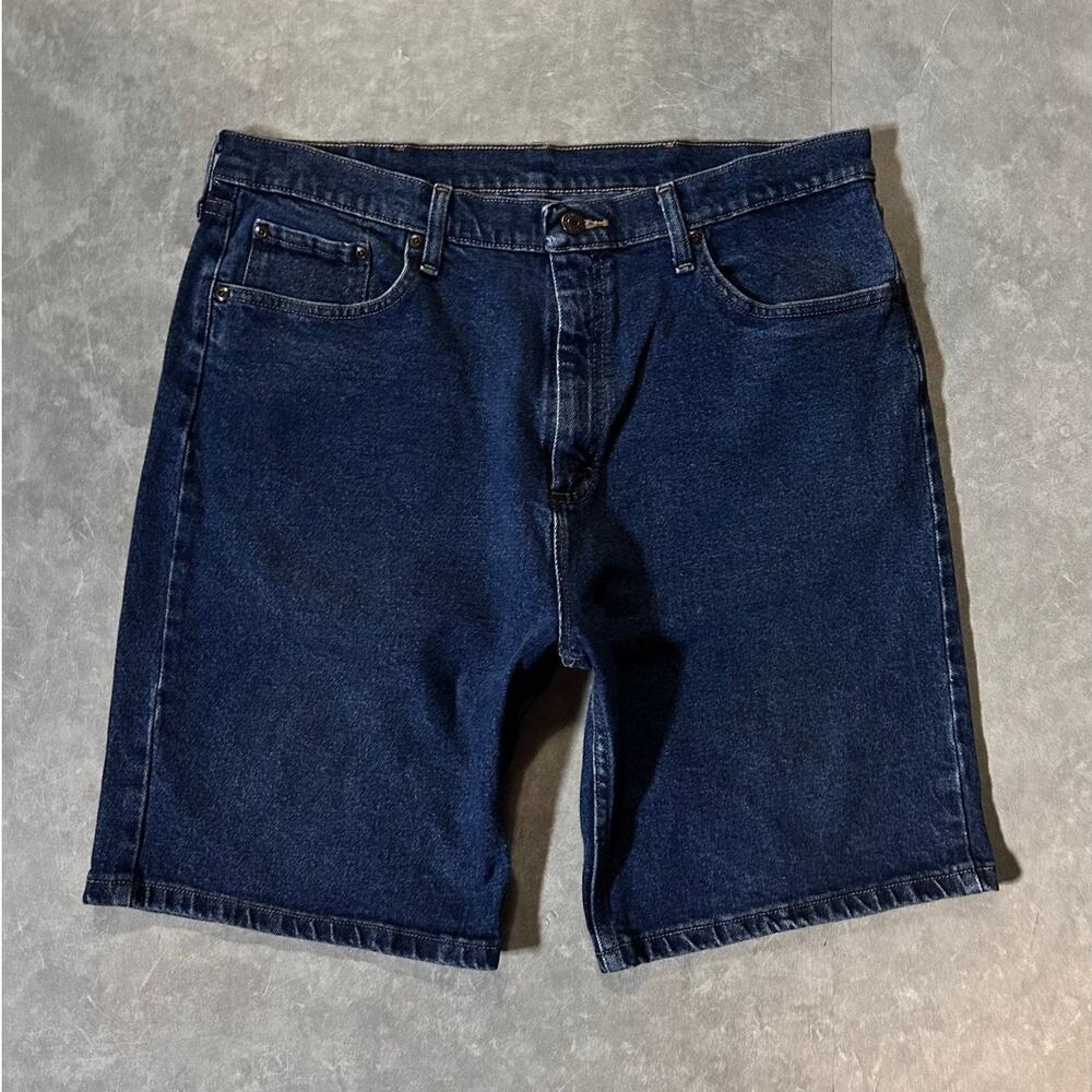 2000's Vintage Wrangler Dark Wash Jorts -36W